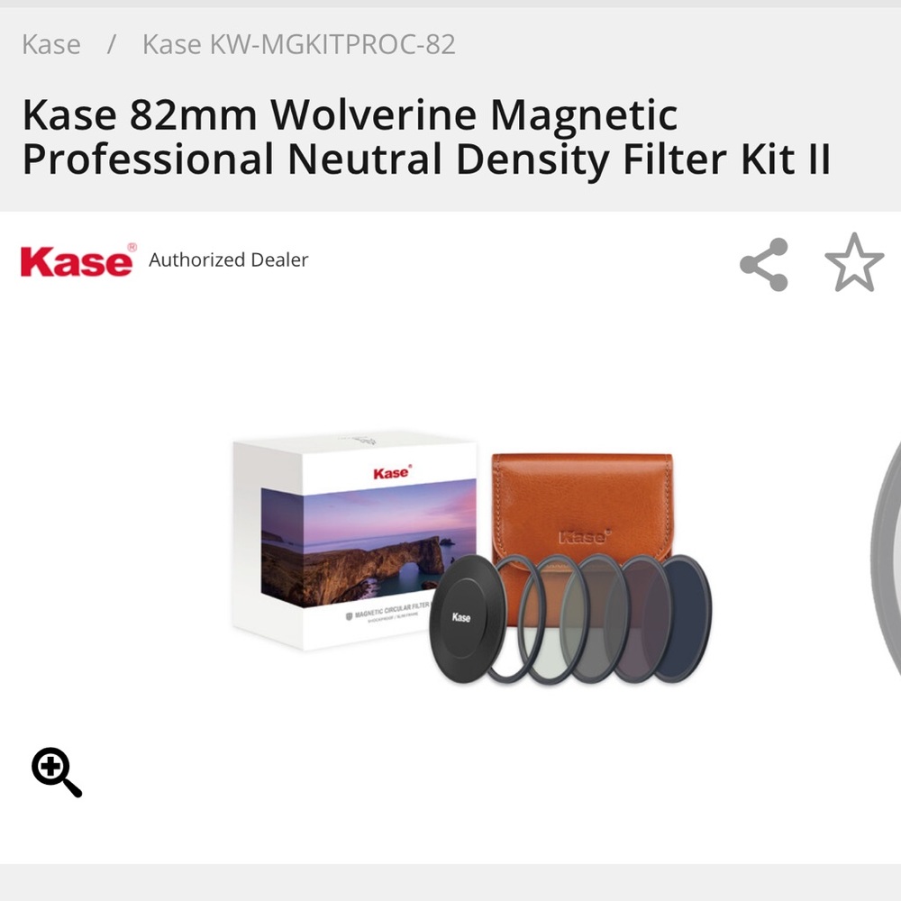 Kase Wolverine magnetic filtered lens kit